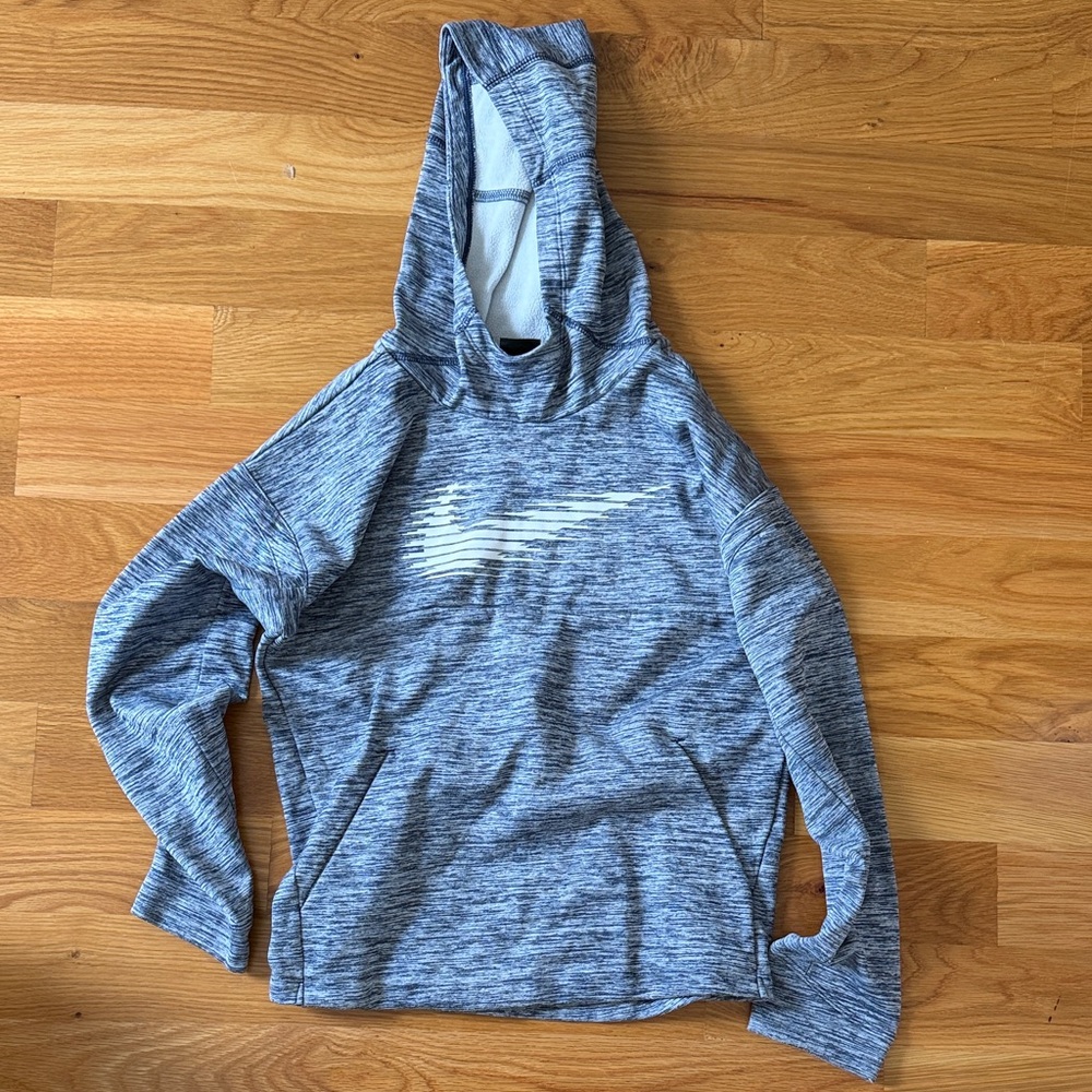 Boys Nike Blue and White Dri-FIT Hoodie